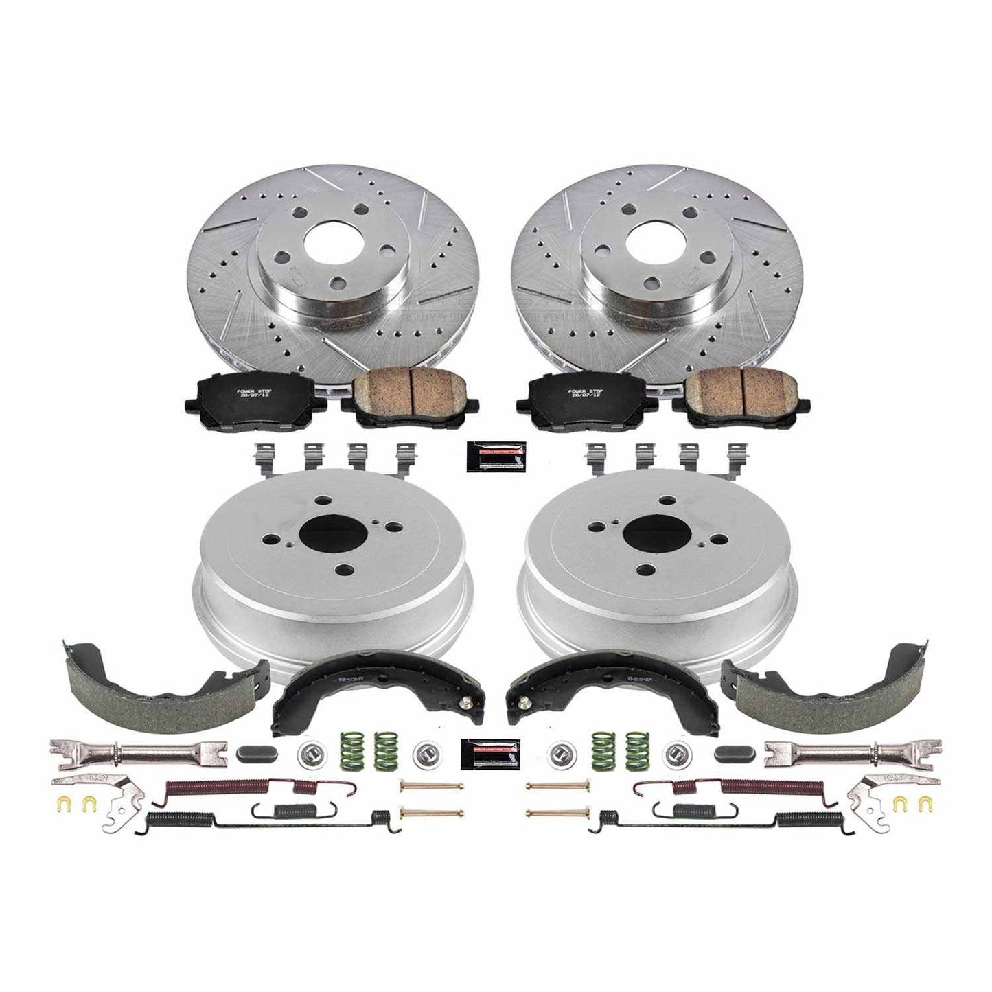 PowerStop Power Stop 03-08 Pontiac Vibe Front & Rear Z23 Evolution Sport Brake Kit K15220DK