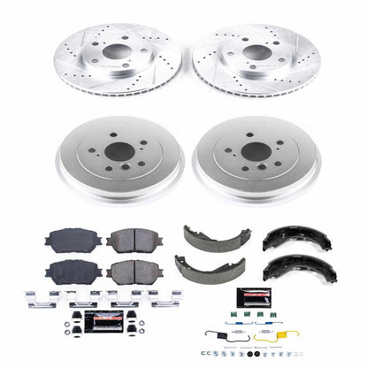 PowerStop Power Stop 05-06 Toyota Camry Front & Rear Z23 Evolution Sport Brake Kit K15228DK