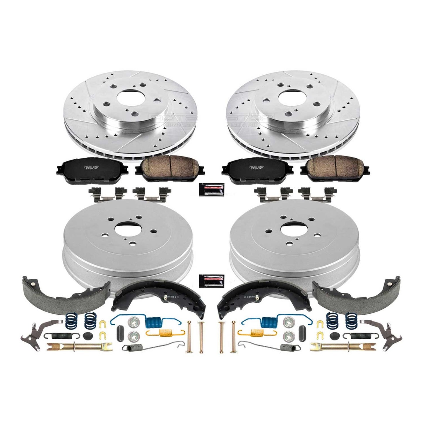 PowerStop Power Stop 04-10 Toyota Sienna Front & Rear Z23 Evolution Sport Brake Kit K15230DK