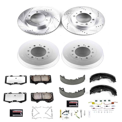 PowerStop Power Stop 05-18 Toyota Tacoma Front & Rear Z36 Truck & Tow Brake Kit K15231DK-36