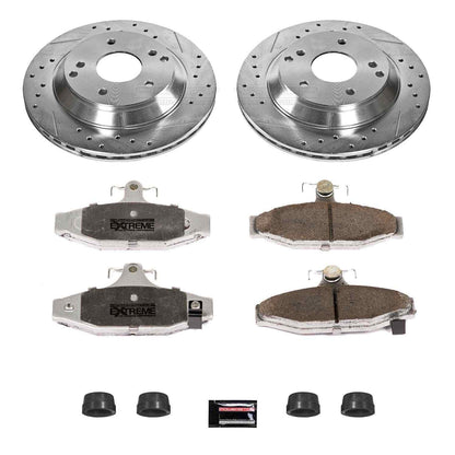 PowerStop Power Stop 88-96 Chevrolet Corvette Rear Z26 Street Warrior Brake Kit K1523-26