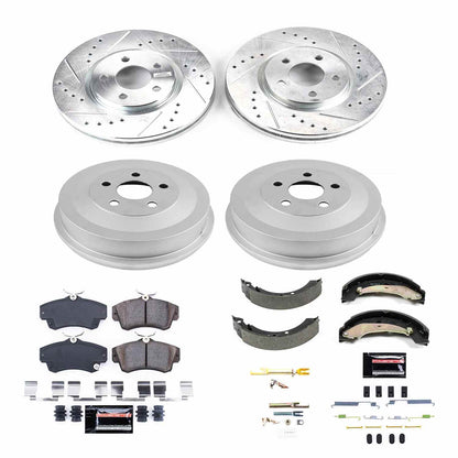 PowerStop Power Stop 2004 Chrysler PT Cruiser Front & Rear Z23 Evolution Sport Brake Kit K15233DK
