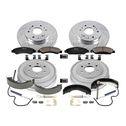 PowerStop Power Stop 05-06 Chevrolet Silverado 1500 Front & Rear Z23 Evolution Sport Brake Kit K15237DK