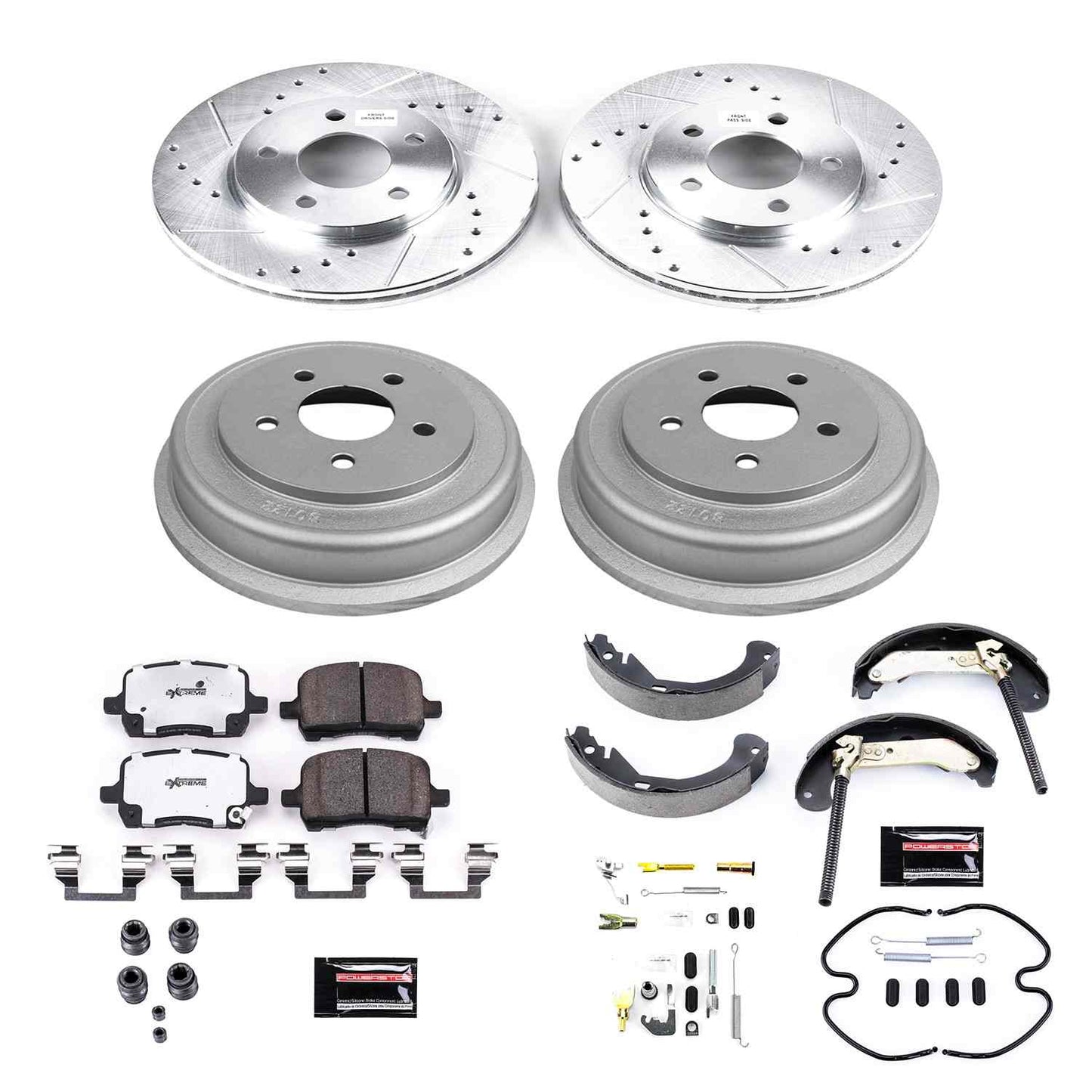 PowerStop Power Stop 05-07 Chevrolet Malibu Front & Rear Z26 Street Warrior Brake Kit K15239DK-26