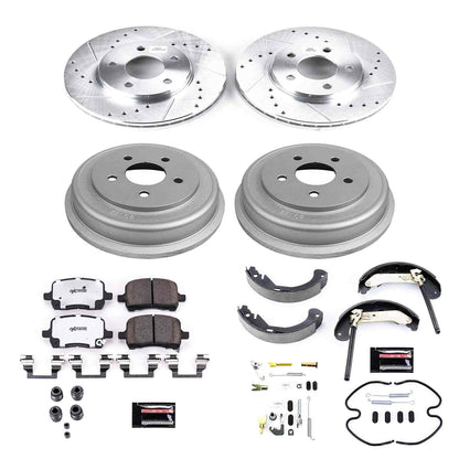 PowerStop Power Stop 05-07 Chevrolet Malibu Front & Rear Z26 Street Warrior Brake Kit K15239DK-26