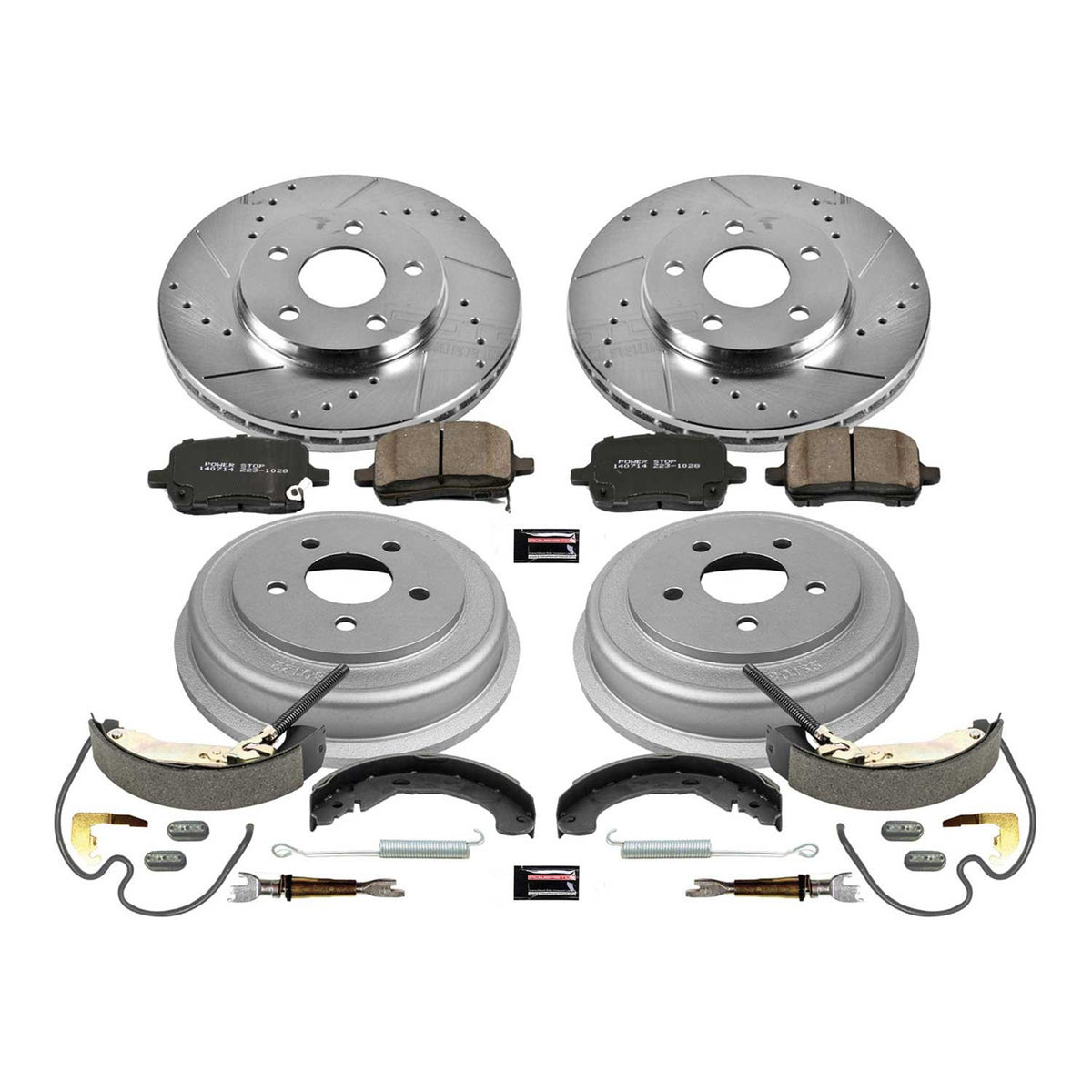 PowerStop Power Stop 05-07 Chevrolet Malibu Front & Rear Z23 Evolution Sport Brake Kit K15239DK