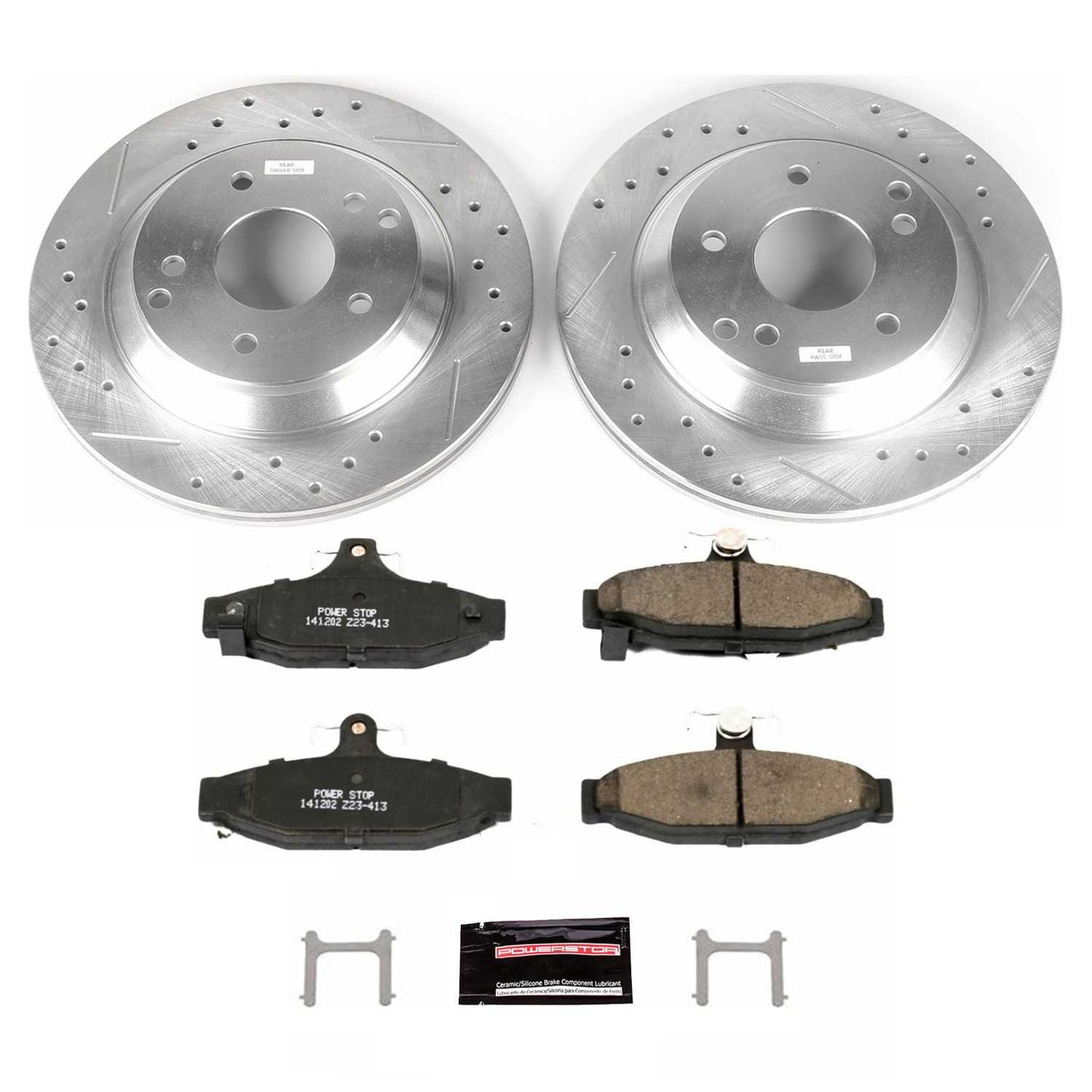 PowerStop Power Stop 88-96 Chevrolet Corvette Rear Z23 Evolution Sport Brake Kit K1523