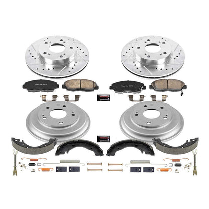 PowerStop Power Stop 06-11 Honda Civic Front & Rear Z23 Evolution Sport Brake Kit K15241DK