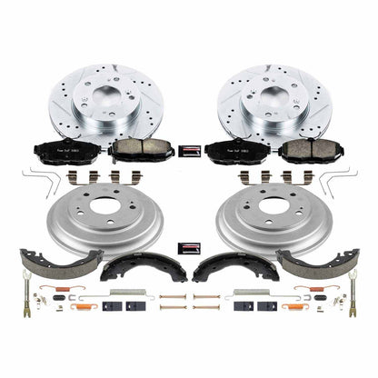 PowerStop Power Stop 12-15 Honda Civic Front & Rear Z23 Evolution Sport Brake Kit K15242DK