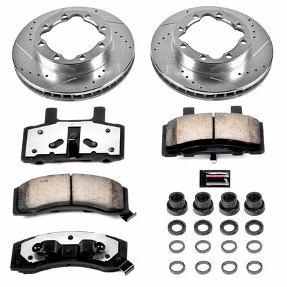 PowerStop Power Stop 94-99 Chevrolet K1500 Suburban Front Z36 Truck & Tow Brake Kit K1524-36