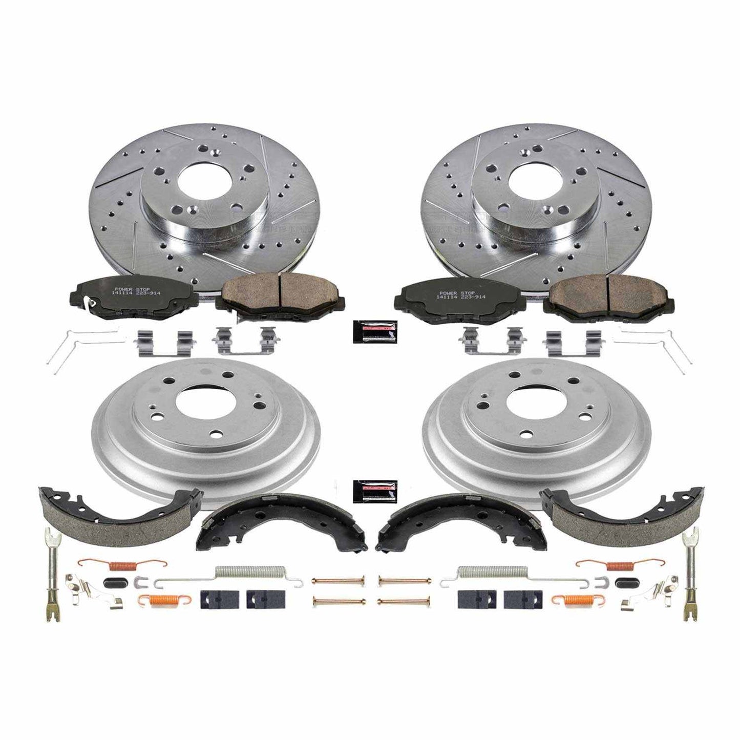 PowerStop Power Stop 13-15 Honda Civic Front & Rear Z23 Evolution Sport Brake Kit K15243DK