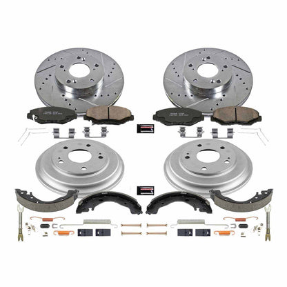 PowerStop Power Stop 13-15 Honda Civic Front & Rear Z23 Evolution Sport Brake Kit K15243DK