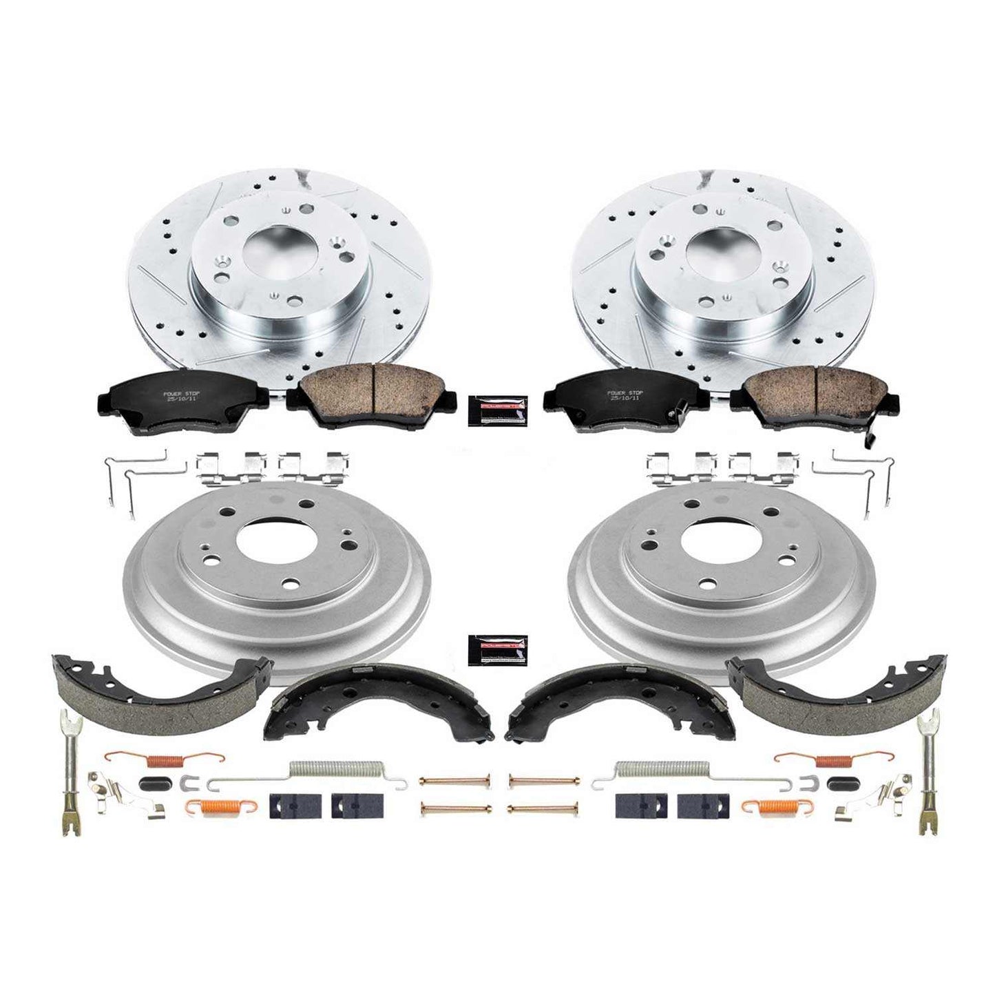 PowerStop Power Stop 13-15 Honda Civic Front & Rear Z23 Evolution Sport Brake Kit K15244DK