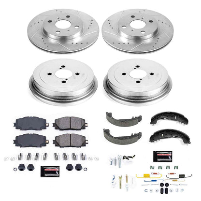 PowerStop Power Stop 07-15 Toyota Yaris Front & Rear Z23 Evolution Sport Brake Kit K15249DK