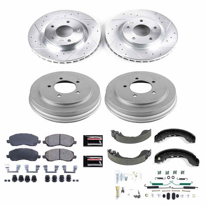 PowerStop Power Stop 08-09 Dodge Avenger Front & Rear Z23 Evolution Sport Brake Kit K15250DK