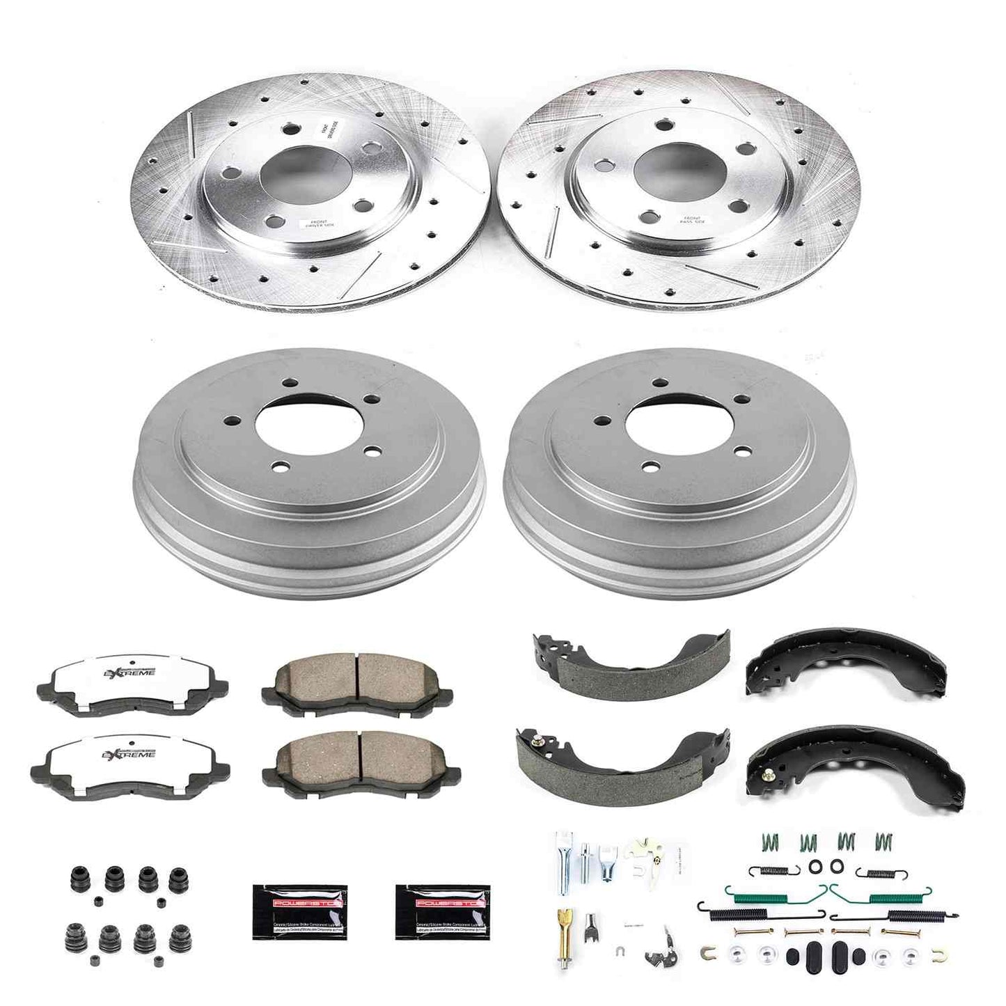 PowerStop Power Stop 07-12 Dodge Caliber Front & Rear Z26 Street Warrior Brake Kit K15251DK-26
