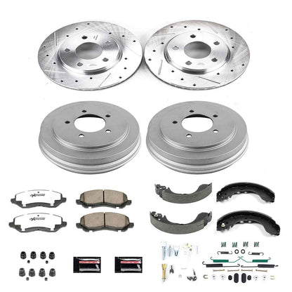 PowerStop Power Stop 07-12 Dodge Caliber Front & Rear Z26 Street Warrior Brake Kit K15251DK-26