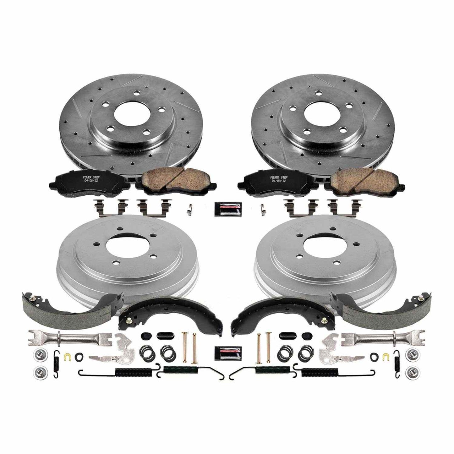 PowerStop Power Stop 07-12 Dodge Caliber Front & Rear Z23 Evolution Sport Brake Kit K15251DK