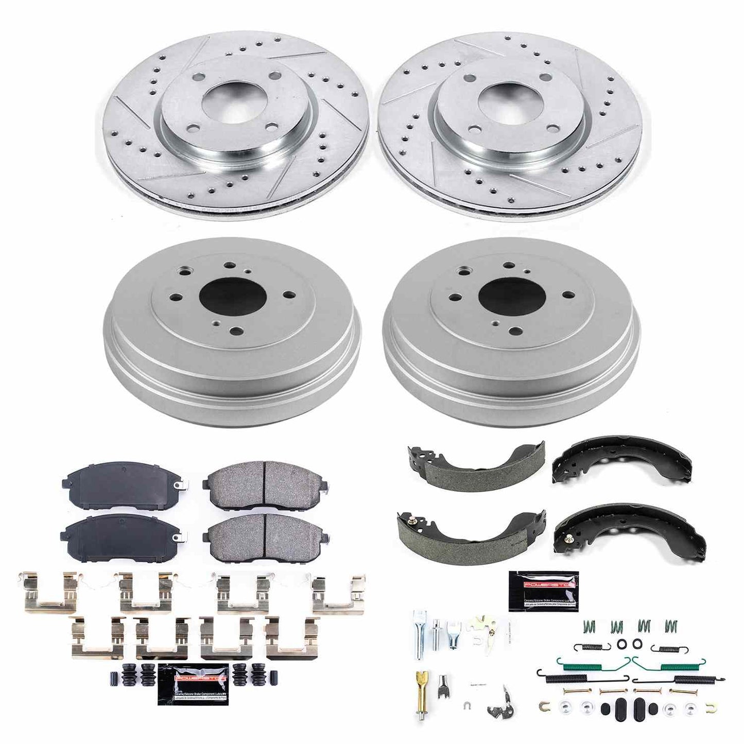 PowerStop Power Stop 10-14 Nissan Cube Front & Rear Z23 Evolution Sport Brake Kit K15252DK