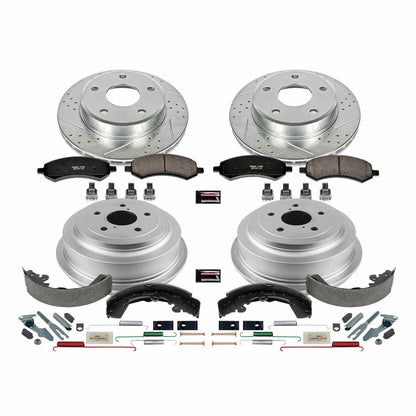 PowerStop Power Stop 05-10 Dodge Dakota Front & Rear Z23 Evolution Sport Brake Kit K15254DK