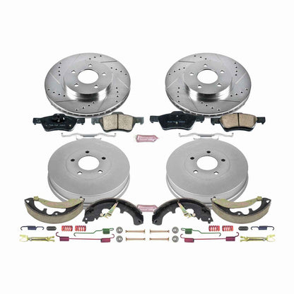 PowerStop Power Stop 10-12 Ford Escape Front & Rear Z23 Evolution Sport Brake Kit K15257DK