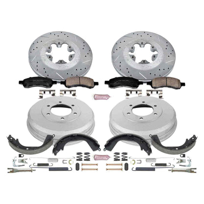 PowerStop Power Stop 09-12 Chevrolet Colorado Front & Rear Z23 Evolution Sport Brake Kit K15262DK