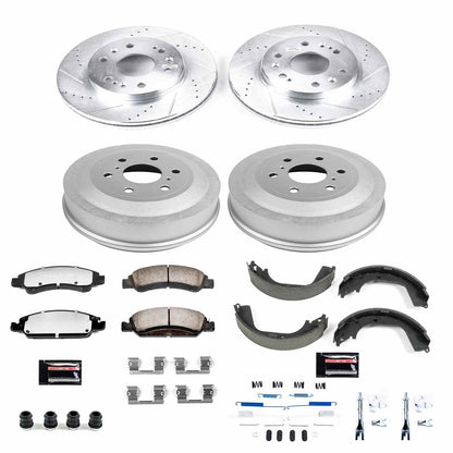 PowerStop Power Stop 09-13 Chevrolet Silverado 1500 Front & Rear Z36 Truck & Tow Brake Kit K15263DK-36