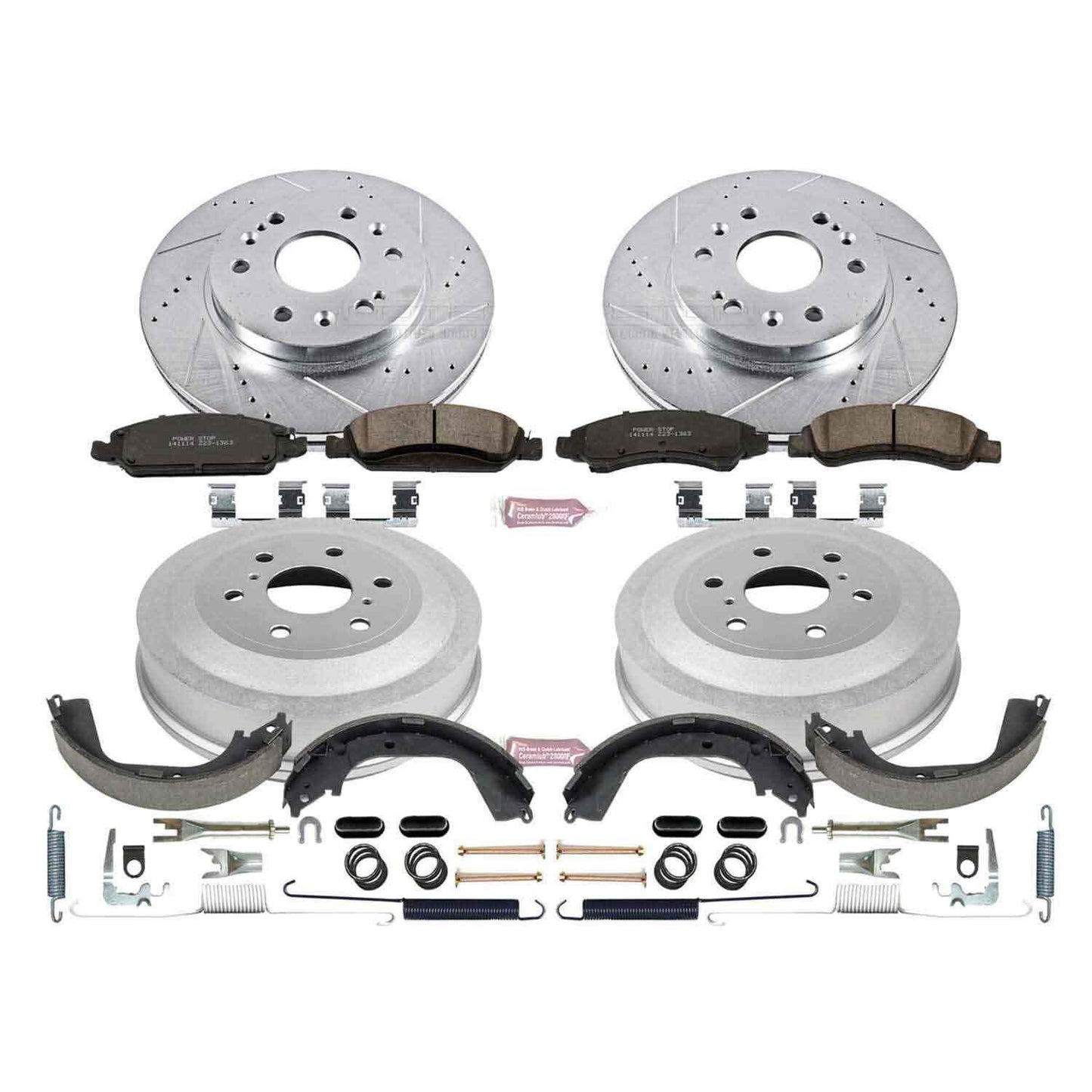 PowerStop Power Stop 09-13 Chevrolet Silverado 1500 Front & Rear Z23 Evolution Sport Brake Kit K15263DK