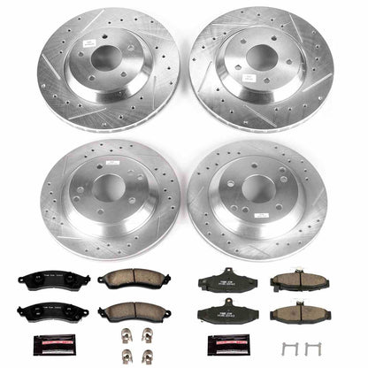 PowerStop Power Stop 88-96 Chevrolet Corvette Front & Rear Z23 Evolution Sport Brake Kit K1528