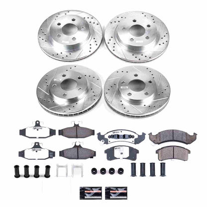 PowerStop Power Stop 94-97 Chevrolet Camaro Front & Rear Z26 Street Warrior Brake Kit K1535-26