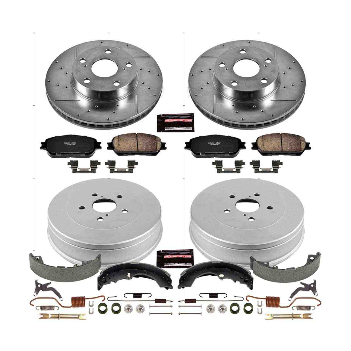 PowerStop Power Stop 05-15 Toyota Tacoma Front & Rear Z23 Evolution Sport Brake Kit K15413DK