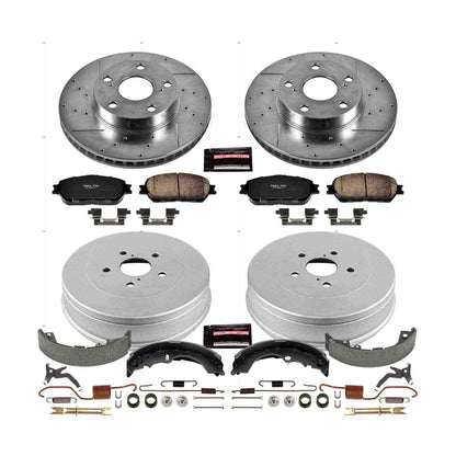 PowerStop Power Stop 05-15 Toyota Tacoma Front & Rear Z23 Evolution Sport Brake Kit K15413DK