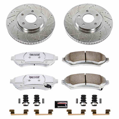 PowerStop Power Stop 00-04 Buick LeSabre Front Z26 Street Warrior Brake Kit K1542-26