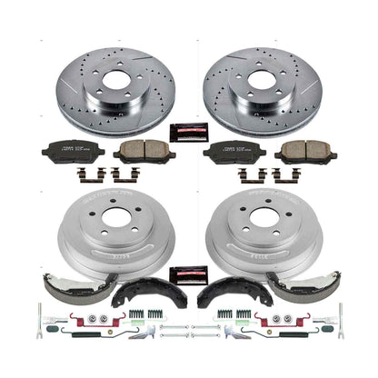 PowerStop Power Stop 09-10 Pontiac G5 Front & Rear Z23 Evolution Sport Brake Kit K15422DK