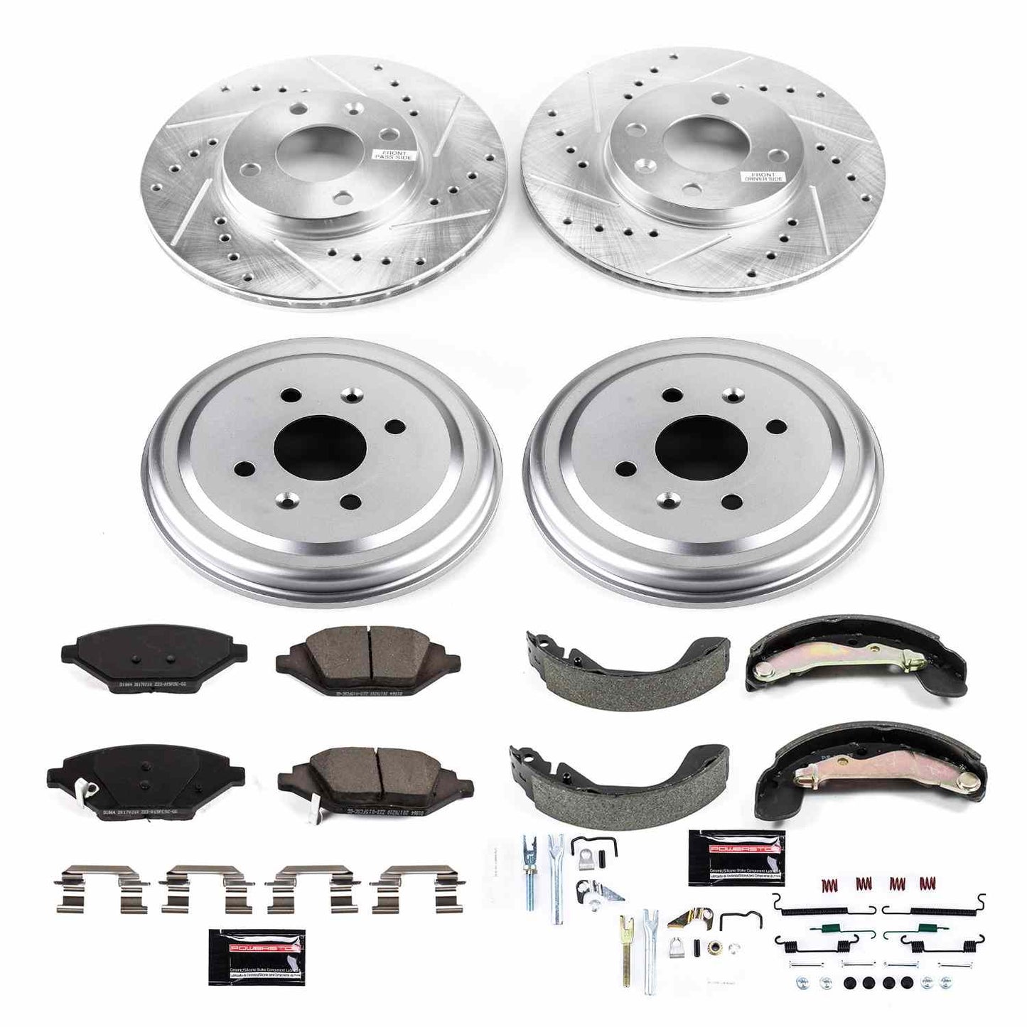 PowerStop Power Stop 16-18 Chevrolet Spark Front & Rear Z23 Evolution Sport Brake Kit K15426DK