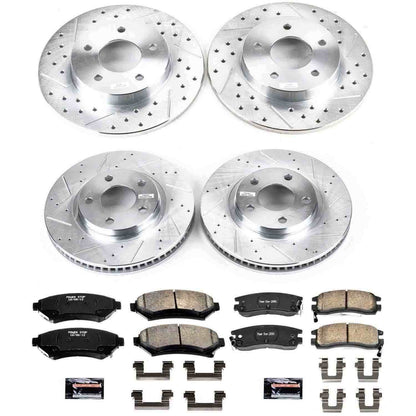 PowerStop Power Stop 00-04 Buick LeSabre Front & Rear Z23 Evolution Sport Brake Kit K1543
