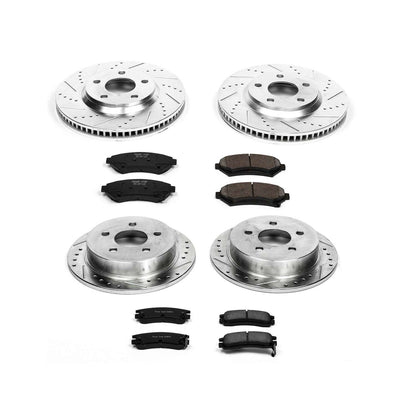 PowerStop Power Stop 00-05 Chevrolet Impala Front & Rear Z23 Evolution Sport Brake Kit K1544