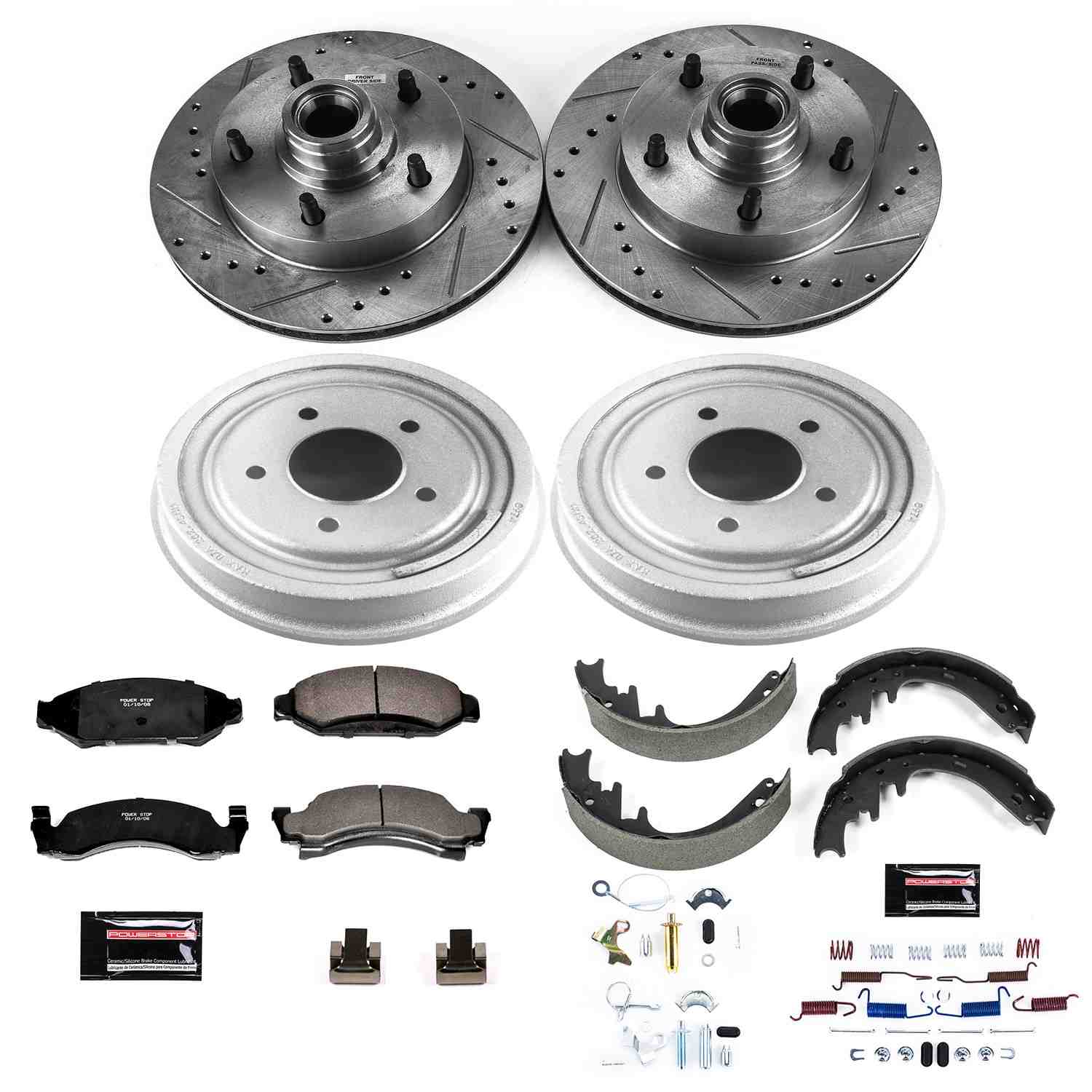 Power Stop 87-89 Ford F-150 Front & Rear Z23 Evolution Sport Brake Kit K15456DK