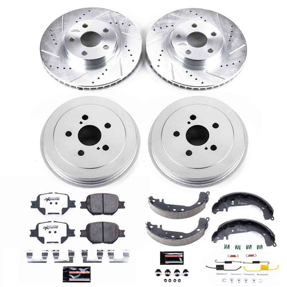 PowerStop Power Stop 01-05 Toyota Celica Front & Rear Z26 Street Brake Kit K15464DK-26