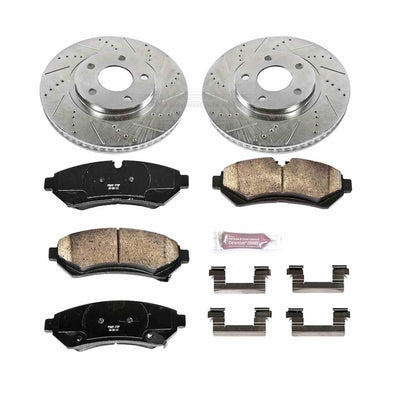 PowerStop Power Stop 98-02 Cadillac Seville Front Z23 Evolution Sport Brake Kit K1549