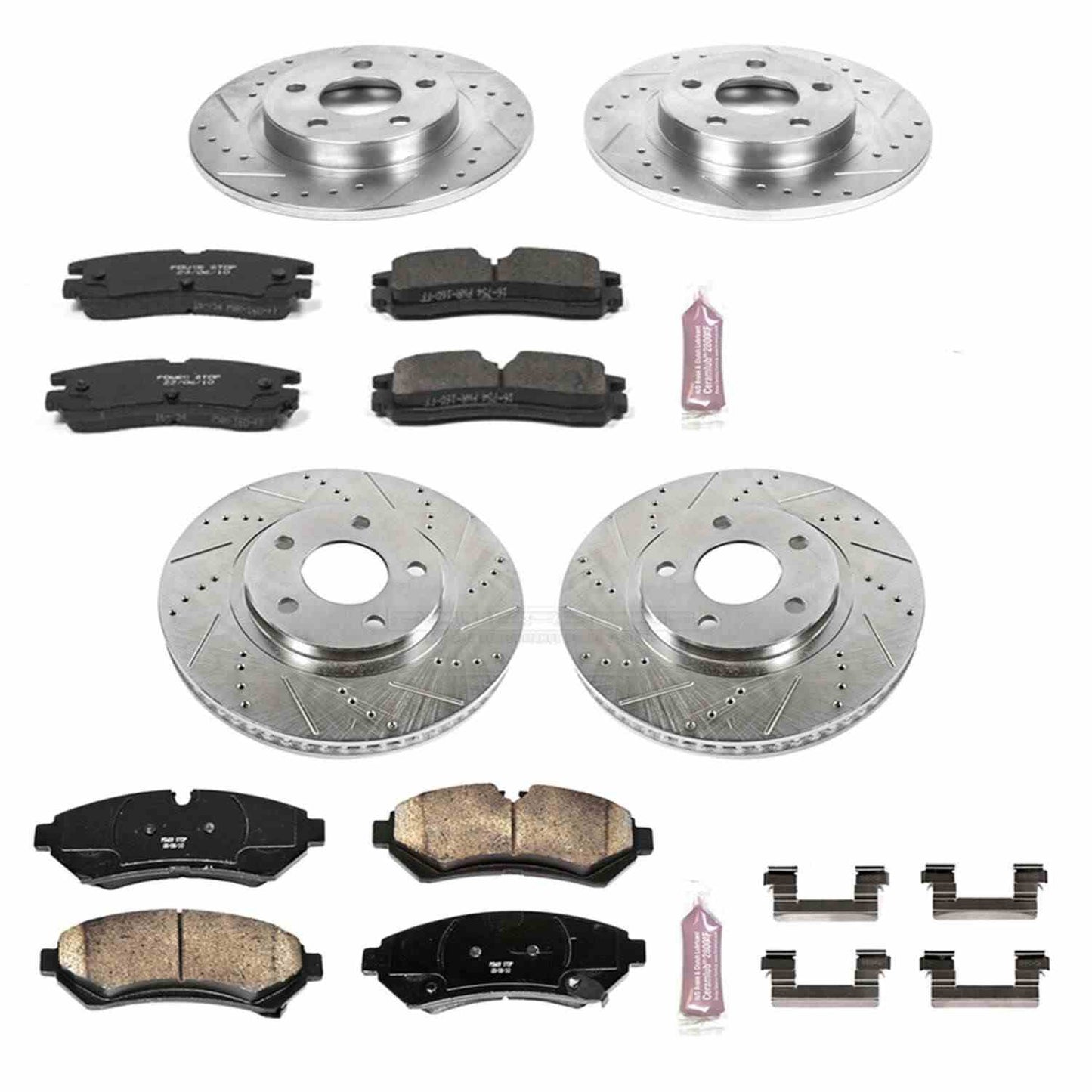 PowerStop Power Stop 98-02 Cadillac Seville Front & Rear Z23 Evolution Sport Brake Kit K1550