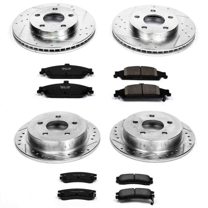 PowerStop Power Stop 99-04 Oldsmobile Alero Front & Rear Z23 Evolution Sport Brake Kit K1552