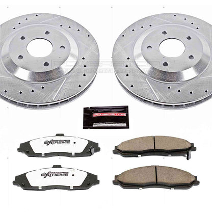 PowerStop Power Stop 2004 Cadillac XLR Front Z26 Street Warrior Brake Kit K1559-26