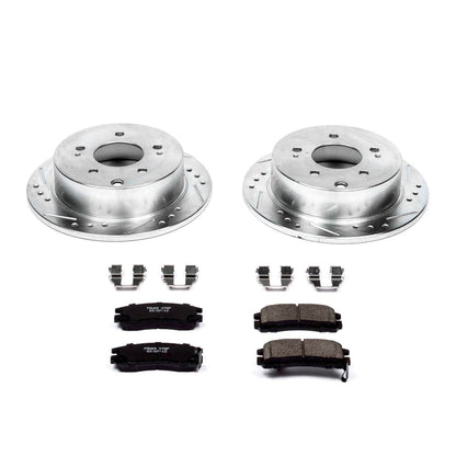 PowerStop Power Stop 06-12 Mitsubishi Eclipse Rear Z23 Evolution Sport Brake Kit K155