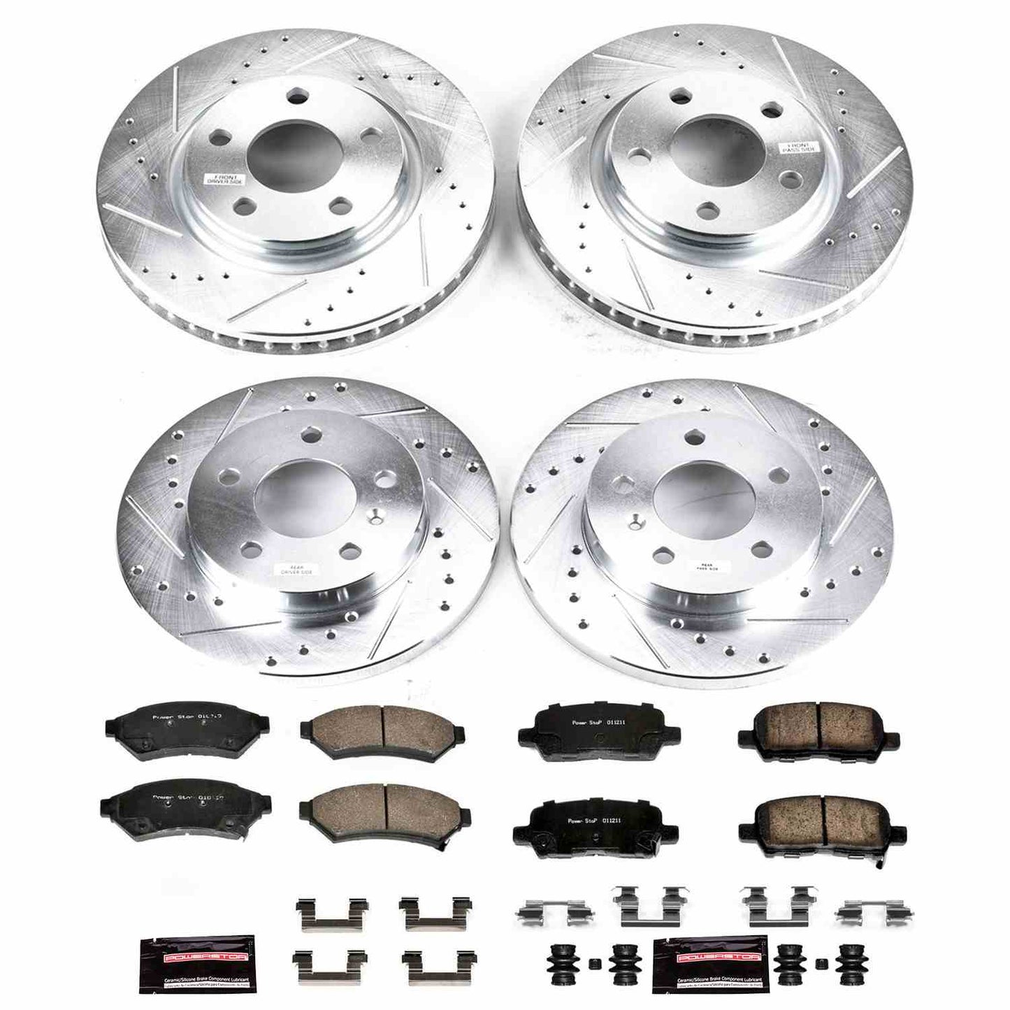 PowerStop Power Stop 05-09 Buick Allure Front & Rear Z23 Evolution Sport Brake Kit K1589