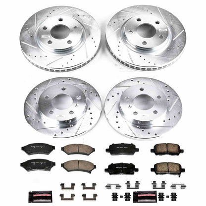 PowerStop Power Stop 05-09 Buick Allure Front & Rear Z23 Evolution Sport Brake Kit K1589