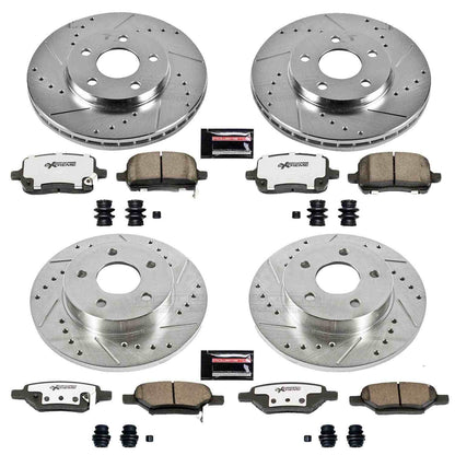 PowerStop Power Stop 04-08 Chevrolet Malibu Front & Rear Z26 Street Warrior Brake Kit K1618-26