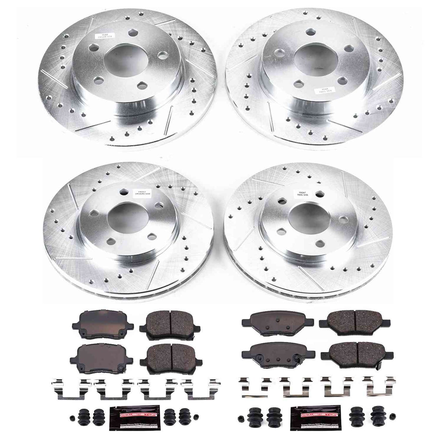 PowerStop Power Stop 04-08 Chevrolet Malibu Front & Rear Z23 Evolution Sport Brake Kit K1618