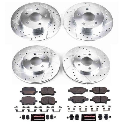 PowerStop Power Stop 04-08 Chevrolet Malibu Front & Rear Z23 Evolution Sport Brake Kit K1618