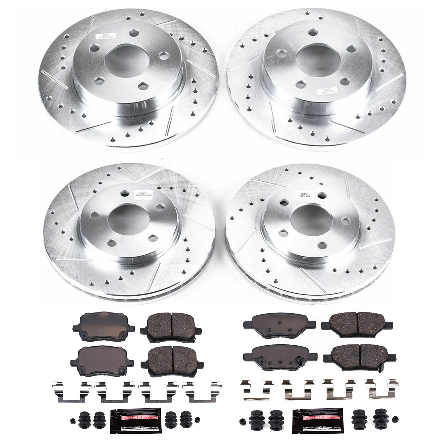 PowerStop Power Stop 04-08 Chevrolet Malibu Front & Rear Z23 Evolution Sport Brake Kit K1618